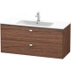 Тумба темный орех 122 см Duravit Brioso BR410401021