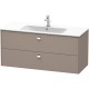 Тумба базальт матовый 122 см Duravit Brioso BR410401043