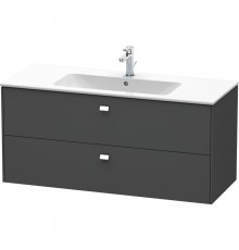 Тумба графит матовый 122 см Duravit Brioso BR410401049