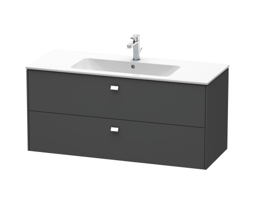 Тумба графит матовый 122 см Duravit Brioso BR410401049