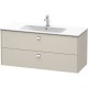 Тумба тауп матовый 122 см Duravit Brioso BR410401091