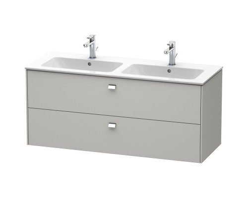 Тумба бетонно-серый матовый 129 см Duravit Brioso BR410501007