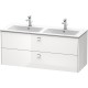 Тумба белый глянец 129 см Duravit Brioso BR410501022