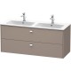 Тумба базальт матовый 129 см Duravit Brioso BR410501043