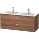 Тумба орех 129 см Duravit Brioso BR410501079