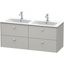 Тумба бетонно-серый матовый 129 см Duravit Brioso BR410600707