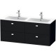 Тумба черный дуб 129 см Duravit Brioso BR410601016