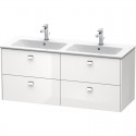 Тумба белый глянец 129 см Duravit Brioso BR410601022 Тумба белый глянец 129 см Duravit Brioso BR410601022
