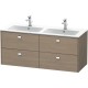 Тумба серый дуб 129 см Duravit Brioso BR410601035