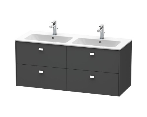 Тумба графит матовый 129 см Duravit Brioso BR410601049