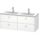 Тумба белый матовый 129 см Duravit Brioso BR410601818