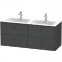 Тумба графит матовый 129 см Duravit Brioso BR410604949 Тумба графит матовый 129 см Duravit Brioso BR410604949