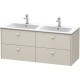 Тумба тауп матовый 129 см Duravit Brioso BR410609191