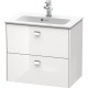 Тумба белый глянец 62 см Duravit Brioso BR411001022