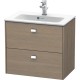 Тумба серый дуб 62 см Duravit Brioso BR411001035