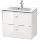 Тумба белый глянец 62 см Duravit Brioso  BR411002222