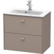 Тумба базальт матовый 62 см Duravit Brioso BR411004343