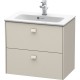 Тумба тауп матовый 62 см Duravit Brioso BR411009191