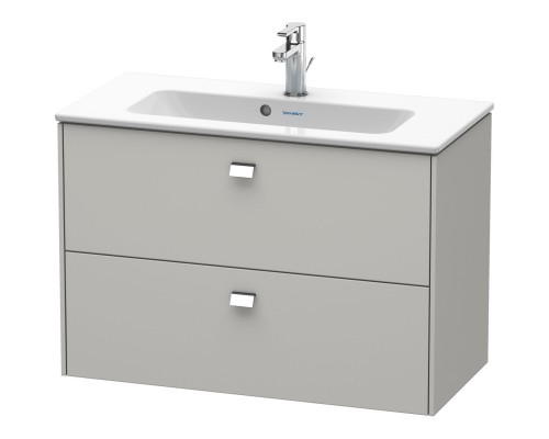 Тумба бетонно-серый матовый 82 см Duravit Brioso BR411101007