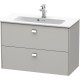 Тумба бетонно-серый матовый 82 см Duravit Brioso BR411101007