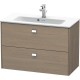 Тумба серый дуб 82 см Duravit Brioso BR411101035