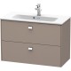 Тумба базальт матовый 82 см Duravit Brioso BR411101043