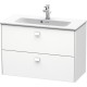 Тумба белый матовый 82 см Duravit Brioso BR411101818