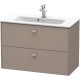 Тумба базальт матовый 82 см Duravit Brioso BR411104343