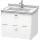 Тумба белый матовый 67 см Duravit Brioso BR414101018