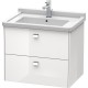 Тумба белый глянец 67 см Duravit Brioso BR414101022