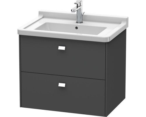 Тумба графит матовый 67 см Duravit Brioso BR414101049