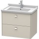 Тумба тауп матовый 67 см Duravit Brioso BR414101091