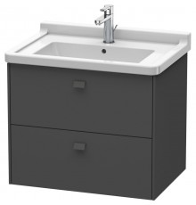 Тумба графит матовый 67 см Duravit Brioso BR414104949