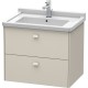 Тумба тауп матовый 67 см Duravit Brioso BR414109191