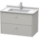 Тумба бетонно-серый матовый 82 см Duravit Brioso BR414200707