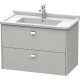 Тумба бетонно-серый матовый 82 см Duravit Brioso BR414201007