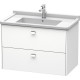 Тумба белый матовый 82 см Duravit Brioso BR414201018