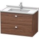 Тумба темный орех 82 см Duravit Brioso BR414201021