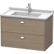 Тумба серый дуб 82 см Duravit Brioso BR414201035