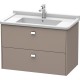 Тумба базальт матовый 82 см Duravit Brioso BR414201043