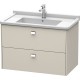 Тумба тауп матовый 82 см Duravit Brioso BR414201091