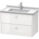 Тумба белый глянец 82 см Duravit Brioso BR414202222