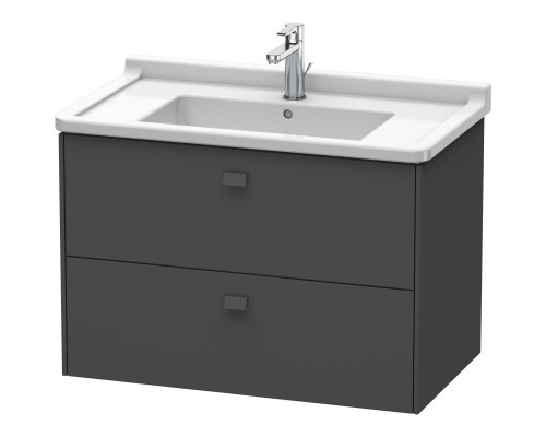 Тумба графит матовый 82 см Duravit Brioso BR414204949