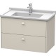 Тумба тауп матовый 82 см Duravit Brioso BR414209191