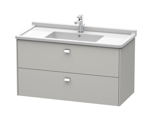 Тумба бетонно-серый матовый 102 см Duravit Brioso BR414301007