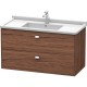 Тумба темный орех 102 см Duravit Brioso BR414301021