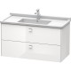 Тумба белый глянец 102 см Duravit Brioso BR414301022