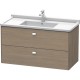 Тумба серый дуб 102 см Duravit Brioso BR414301035