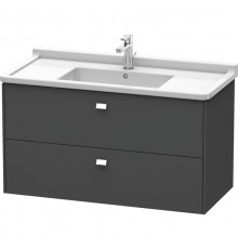 Тумба графит матовый 102 см Duravit Brioso BR414301049