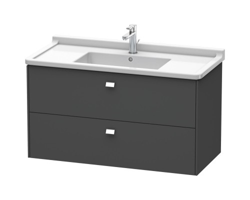 Тумба графит матовый 102 см Duravit Brioso BR414301049